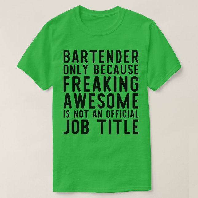 Camiseta Bartender Gracioso regalo para Bartender I Love Th (Diseño del anverso)