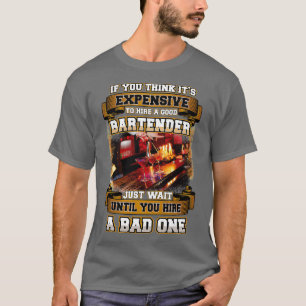 Camiseta Bartender humorístico