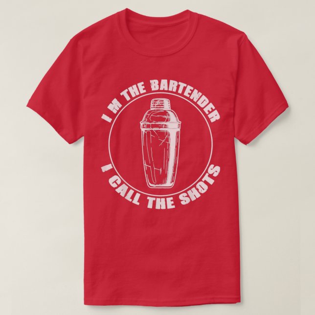 Camiseta Bartender I Llama Regalos De Barman De Shot (Diseño del anverso)