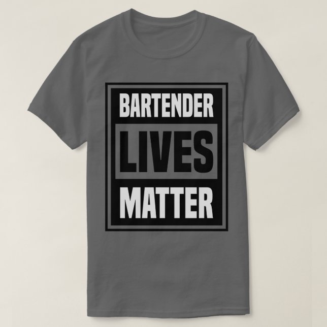 Camiseta bartender lives metter (Diseño del anverso)
