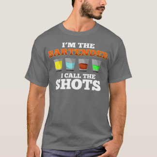 Camiseta Bartender llamo a los tiros Bartender Funny Drinki