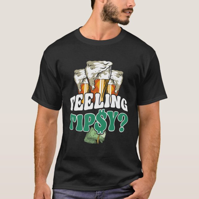 Camiseta Bartender Mixologist Feeling Tipsy (Anverso)