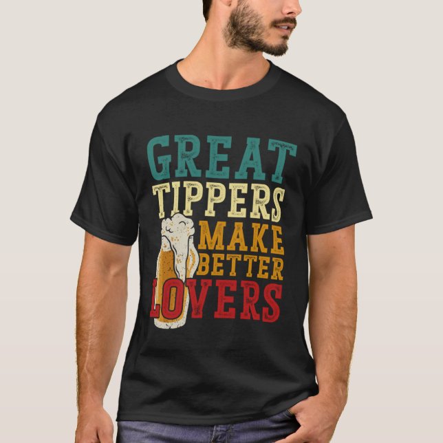 Camiseta Bartender Mixologist Great Tippers Make Better (Anverso)