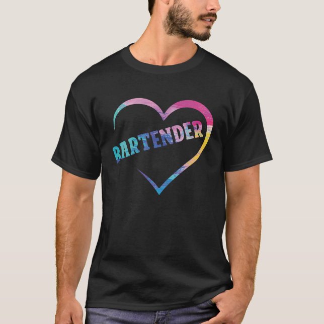 Camiseta Bartender Mixologist Heart Bartender (Anverso)