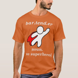 CAMISETA BARTENDER NOUN VEE SUPERHERO
