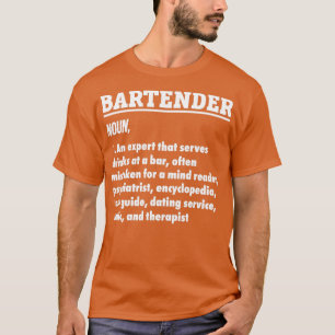 Camiseta Bartender regalo profesional Bartender Shirt Barte