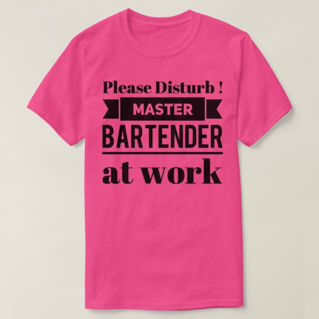 Camiseta Bartender shirt Classic TShirt (Diseño del anverso)