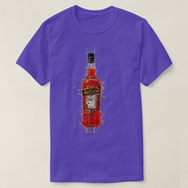 Camiseta Bartender Shirt Splatter Bar Botella Art Aperol (Diseño del anverso)
