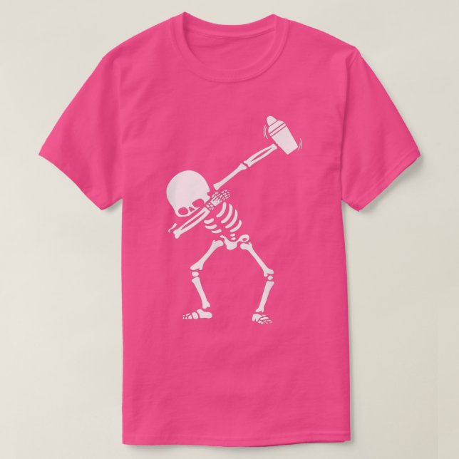 Camiseta Bartender Skeleton Dabbing Dab Dance (Diseño del anverso)