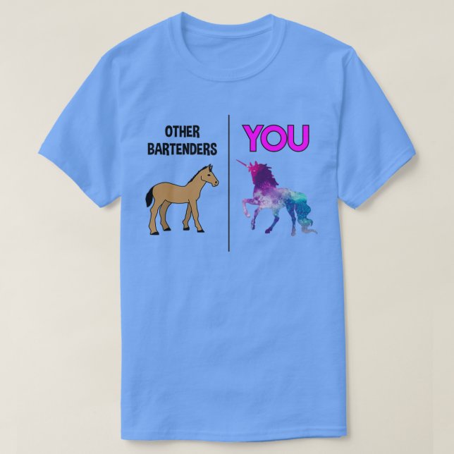 Camiseta Bartender Unicornio 2 (Diseño del anverso)