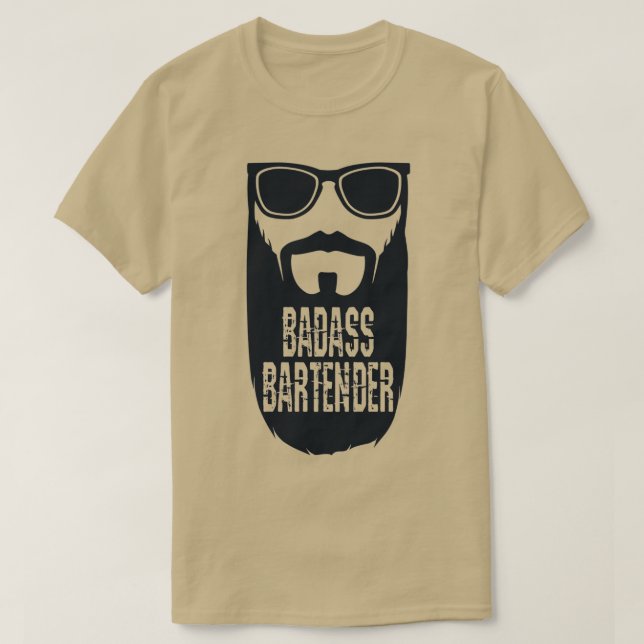 Camiseta Bartender vxl de Badass (Diseño del anverso)
