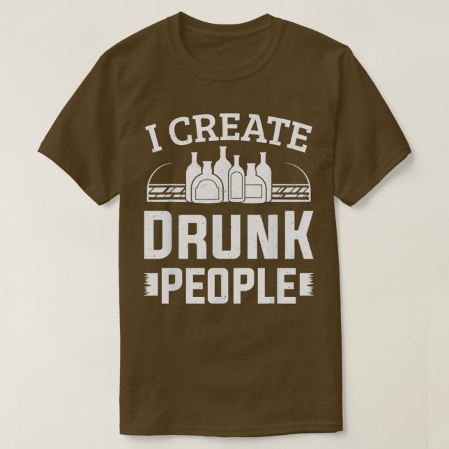 Camiseta Bartending Bartender I Crear Barman de Personas Bo (Diseño del anverso)