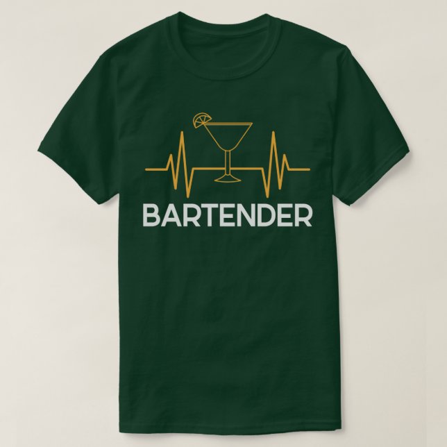 Camiseta Bartending Cocktail Barkeeper Bartename Barman (Diseño del anverso)