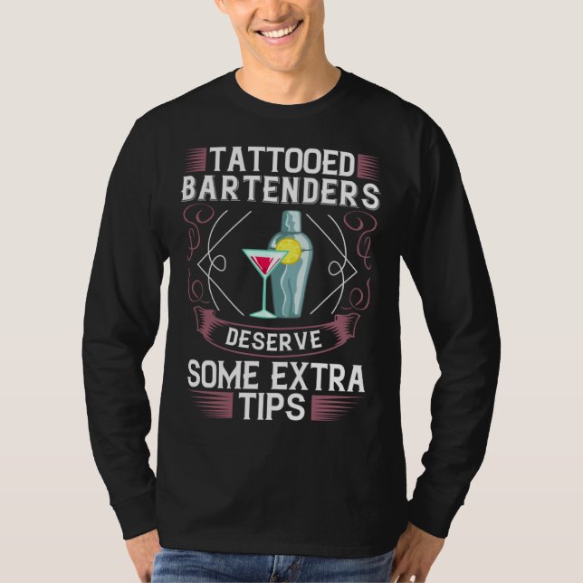 Camiseta Bartending Shaker Mixing Cocktail Bartender (Anverso)