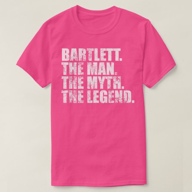 Camiseta BartlettBartlett Nombre de la familia Bartlett ape (Diseño del anverso)