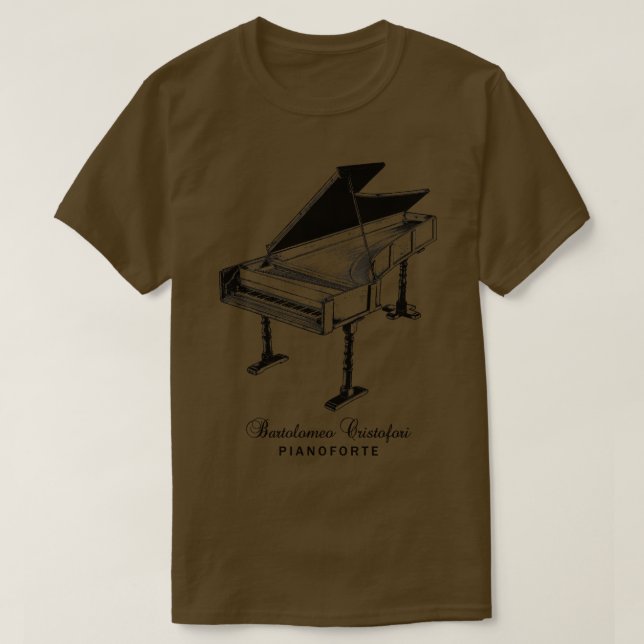 Camiseta Bartolomeo Cristofori Pianoforte (Diseño del anverso)