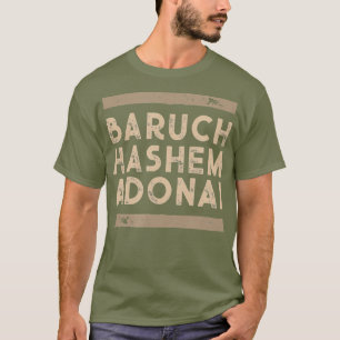 Camiseta Baruch Hashem Adonai Hebrew Messianic Christian