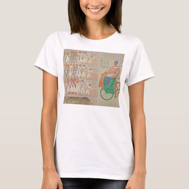 Camiseta Bas-relief at Medynet-Abou, Palace of the Kings at (Anverso)