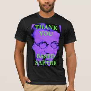 Camiseta basada de Sartre
