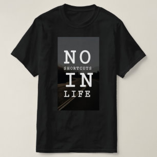 Camiseta basada en cita de motivación, para hombre