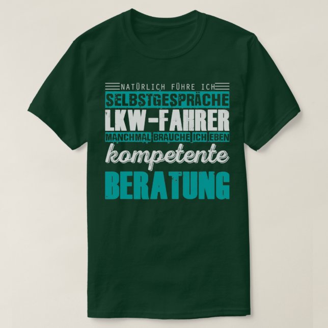 Camiseta basado en el tema de los conductores de camiones e (Diseño del anverso)