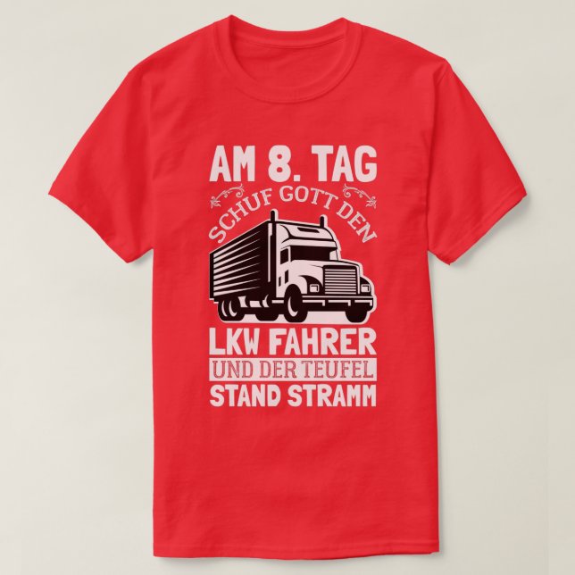 Camiseta basado en el tema de los conductores de camiones e (Diseño del anverso)