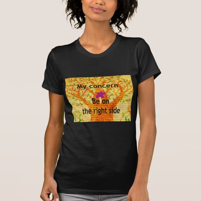 Camiseta Basado en la rectitud de Baobab, la perspectiva de (Anverso)
