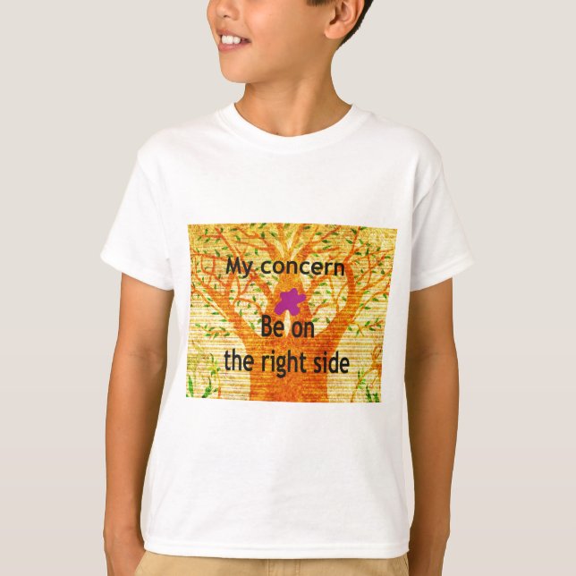 Camiseta Basado en la rectitud de Baobab, la perspectiva de (Anverso)