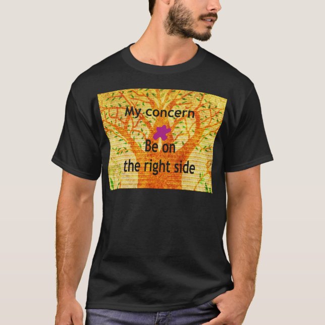 Camiseta Basado en la rectitud de Baobab, la perspectiva de (Anverso)