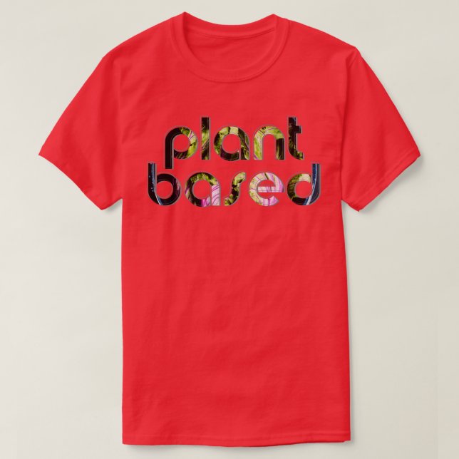 Camiseta basado en plantas (Diseño del anverso)