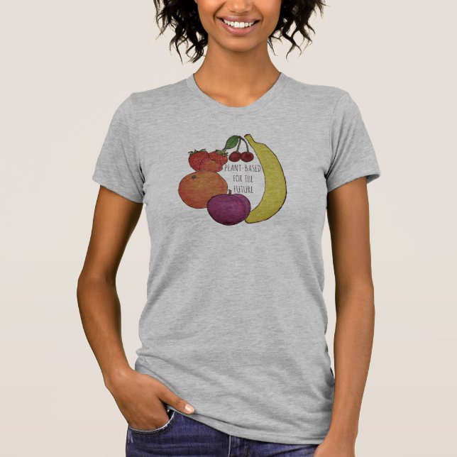 Camiseta Basado en plantas para el futuro (Anverso)