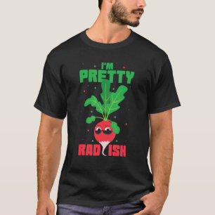 Camiseta Basado en plantas Rábano Zanahoria Pretty Ir de Ve