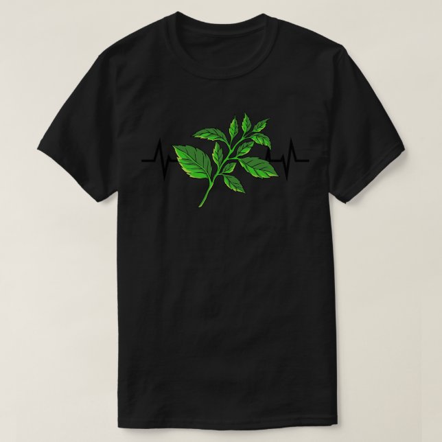 Camiseta Basal Plant Heartbeat (Diseño del anverso)