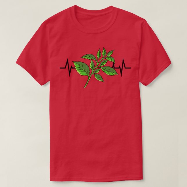 Camiseta Basal Plant Heartbeat (Diseño del anverso)