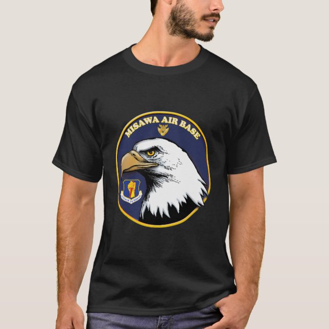 Camiseta Base Aérea De Misawa Japón Ala 35 De Combate Jasdf (Anverso)