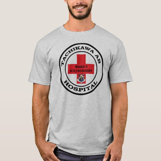 Camiseta base aérea de Tachikawa Hospital UCI/CIRUGÍA (Anverso)