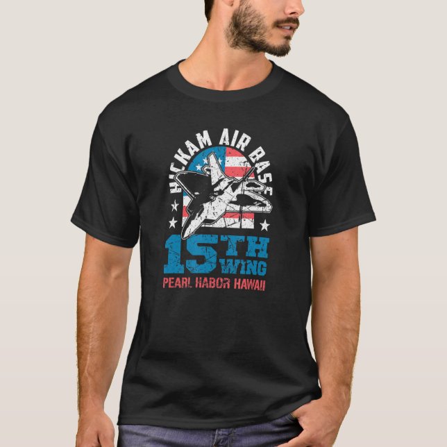Camiseta Base Aérea Hickam Pearl Harbor Hawái 15th Wing Sou (Anverso)