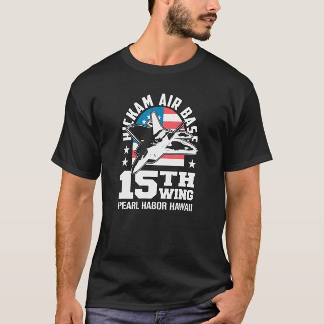 Camiseta Base Aérea Hickam Pearl Harbor Hawái 15th Wing Sou (Anverso)