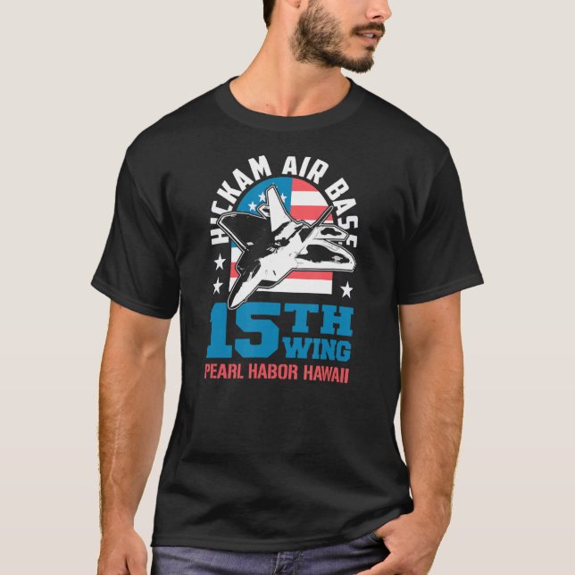 Camiseta Base Aérea Hickam Pearl Harbor Hawái 15th Wing Sou (Anverso)