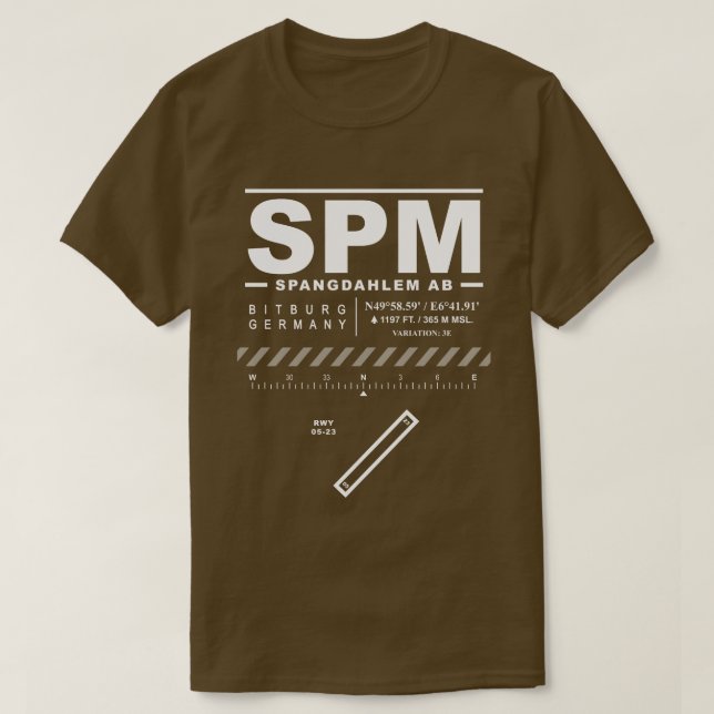 Camiseta Base Aérea Spangdahlem SPM (Diseño del anverso)