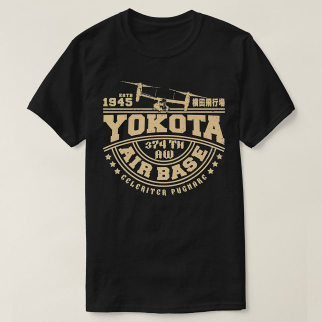 Camiseta Base aérea Yokota Fussa Tokyo Japan Premium (Diseño del anverso)