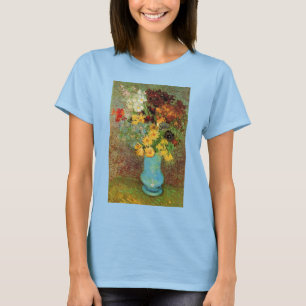 Camiseta Base con daisies y anémonas de Vincent van Gogh