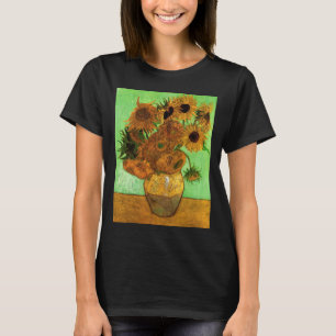 Camiseta Base con doce girasoles de Vincent van Gogh
