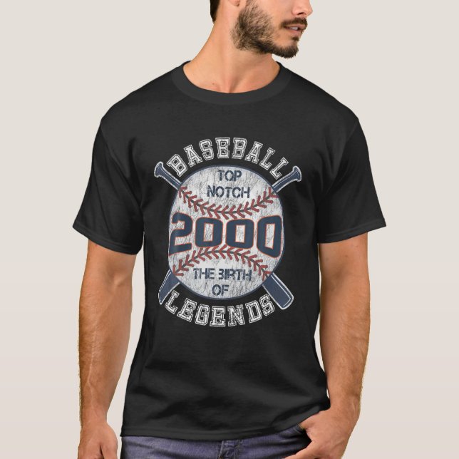 Camiseta Base De 22 Años De Béisbol 2000 22º Regalo De Cump (Anverso)