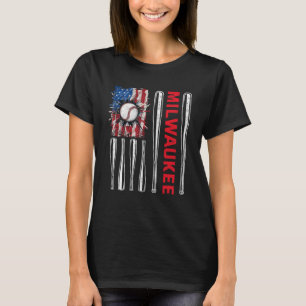 Camiseta Base de bandera estadounidense Patriótica Milwauke