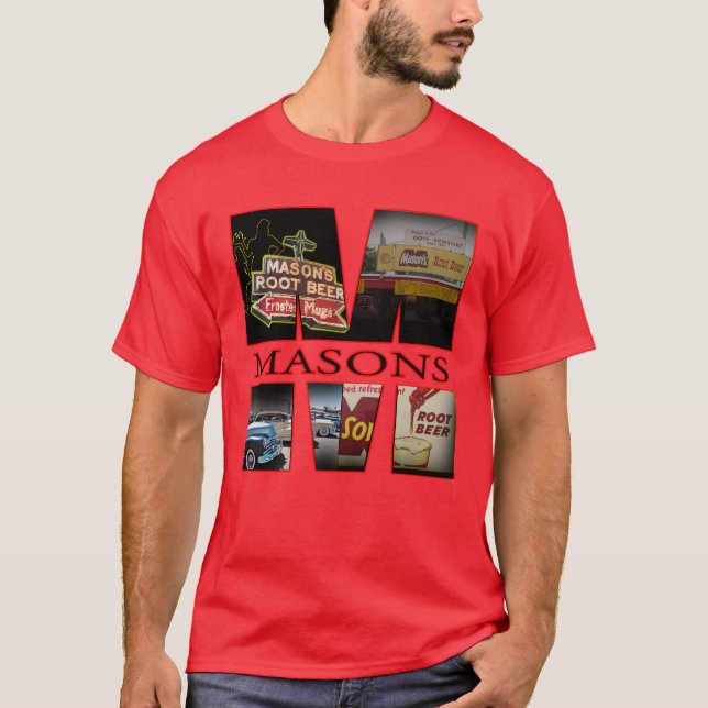 Camiseta Base de cerveza raíz mason 2 (Anverso)