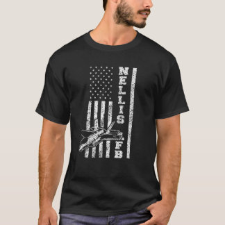 Camiseta Base de la Fuerza Aérea Nellis Las Vegas Nevada Pa