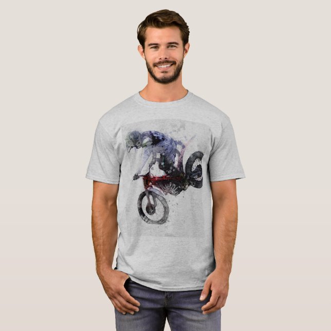 Camiseta Base de la nariz - Motocross Rider (Anverso completo)