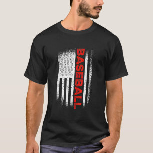 Camiseta Base de Niños Mujeres de la Bandera Americana del