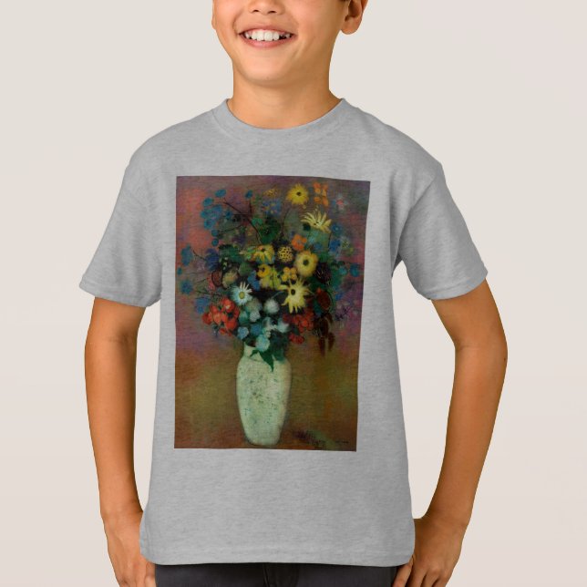 Camiseta Base de Odilon Redon con flores (1914) (Anverso)